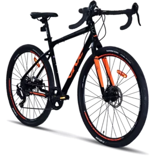 Велосипед VNC 2023' 28" PrimeRacer A7 SH V51A7SH-2849-BO 19.5"/49см (3944) black (shiny)/orange (matt)