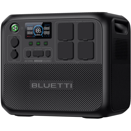 Зарядная станция Bluetti AC200L 2048Wh 2400W UA: Выходы потребителей 220V, USB-A, USB-C, Автоприкуриватель