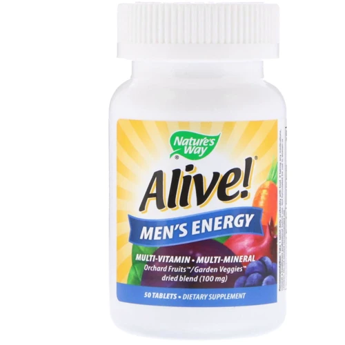 Nature's Way Alive! Men's Energy Multivitamin-Multimineral 50 Tabs Мультивитамины для мужчин