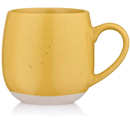 Кружка Ardesto Alcor керамика 450 мл Желтый (AR3475RY): Форма круглая