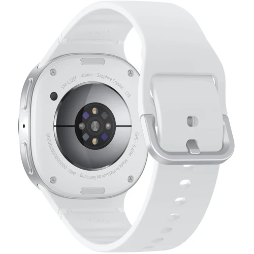 Смарт-часы Samsung Galaxy Watch 8 40mm LTE Silver (SM-L325FZSA) (UA): Особенности Противоударные, Голосовой помощник, Функция звонка, Динамик (громкая связь), Металлический корпус, Влагозащищенные, Барометр, С сапфировым стеклом, Встроенный микрофон