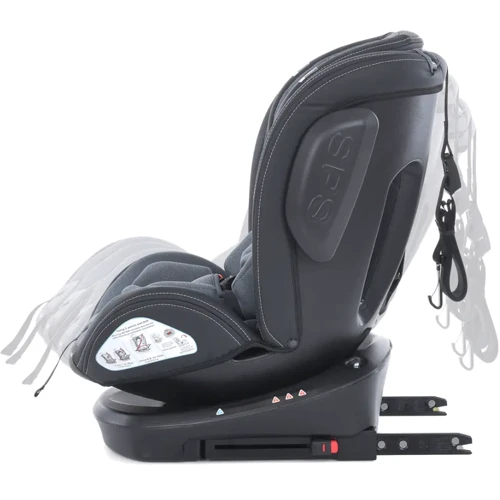 Автокресло El Camino Evolution 2 360 ME 1045 ISOFIX 0-36 кг melange cloud gray (ME 1045 melange cloud g) фото 8