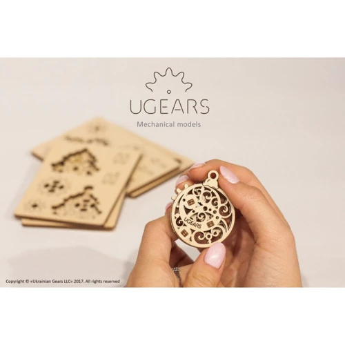 Механічний 3D пазл UGEARS "Фіджети-Новорічна магія" (70043): Кількість фрагментів, шт 8