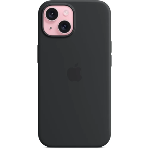 Чехол для iPhone Apple iPhone 15 Silicone Case with MagSafe - Black (MT0J3ZM/A) фото 6