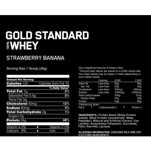 Протеїн Optimum Nutrition 100% Whey Gold Standard 4540 g / 146 servings / Delicious Strawberry: Стать унісекс