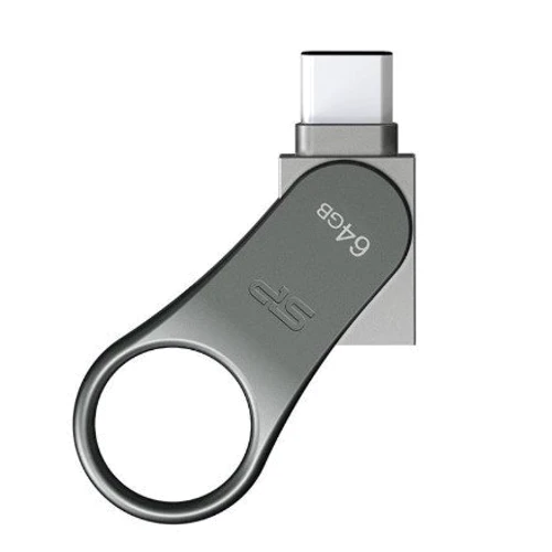 USB-флешка Silicon Power 128GB DriveMobile C80 USB 3.1 + Type-C Silver (SP128GBUC3C80V1S)