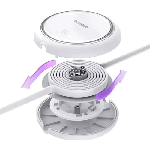 Кабель Baseus Cable USB-C to USB-C Free2Draw Mini Retractable Charging 100W 1m White (P10364500211-00) фото 4