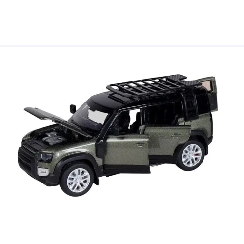 Машинка металлическая Land Rover Defender 1:24 3 цвета свет, звук (2404): Вид Автомобили