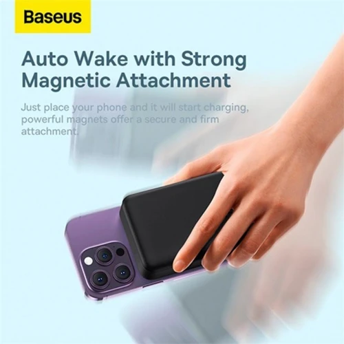 Внешний аккумулятор Baseus Power Bank 20000mAh Magnetic Wireless 20W Black (PPCX150001) фото 11