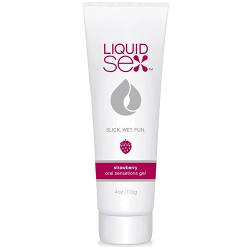 Оральный лубрикант со вкусом клубники Liquid Sex, 113 мл