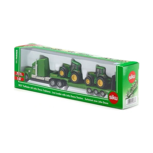 Спецтехніка Siku John Deere трейлер з тракторами (6321213)