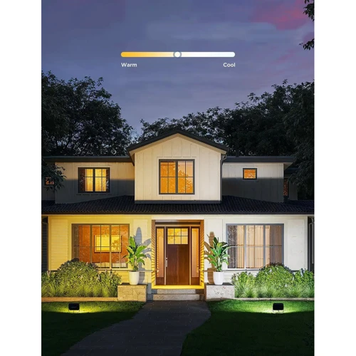 Набір світильників настінних Govee H8057 Outdoor FLood Lights, 4шт, RGBICWW, WI-FI/Bluetooth, чорний (H8057C11)