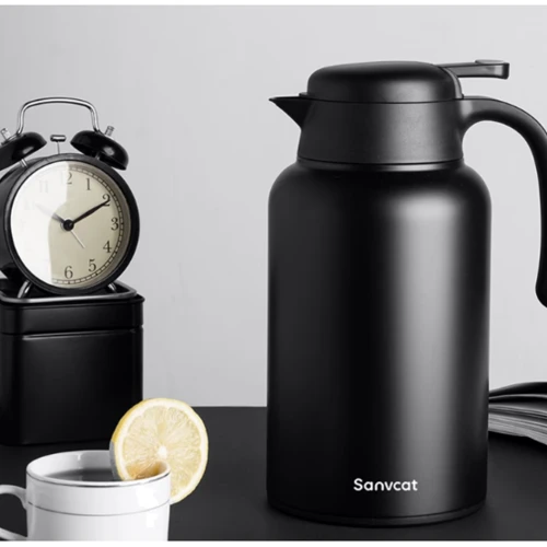 Термос Xiaomi Sanvcat Stainless Vacuum cup Black 2000 ml (Ф31451): Цвет черный