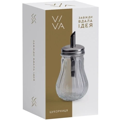 Сахарница Viva Clear 210 мл (9010B): Цвет прозрачный