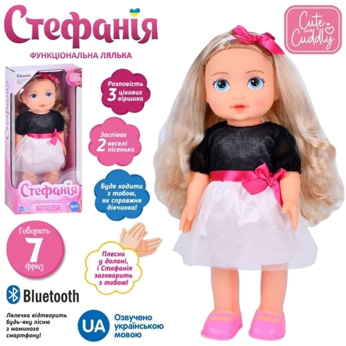 Интерактивная кукла Limo Toy Стефания музыкальная ходит 40 см (M 5910 I UA): Особенности Со звуковыми эффектами, интерактивная кукла