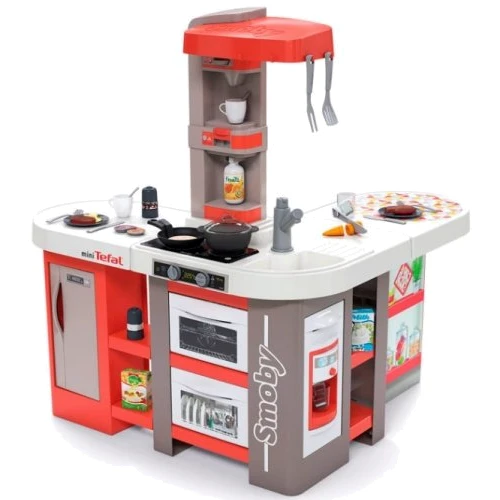 Інтерактивна кухня Тефаль Smoby Toys Студіо Френч супервелику з аксесуарами і звуками (червона), (311046)