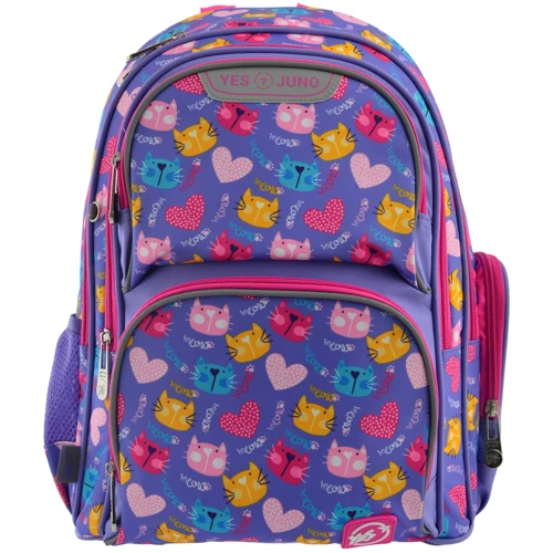 Рюкзак школьный YES S-30 Juno "Loving Cats" (557216): Возрастная группа от 6 до 10 лет