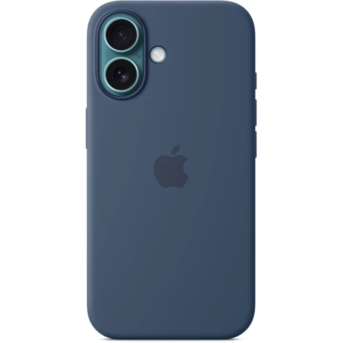 Чехол для iPhone Apple for iPhone 16 Silicone Case with MagSafe Denim (MYY23) : Цвет синий