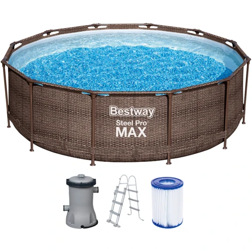 Бассейн Bestway каркасный 366-100 см (56709) (фильтр-насос, лестница, в коробке) фото 1