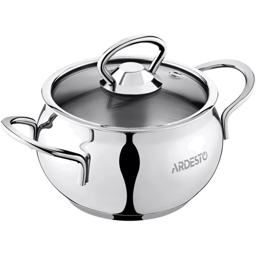 Каструля Ardesto BLACK MARS 1.1 л (AR0706S): Матеріал корпусу Нержавіюча сталь