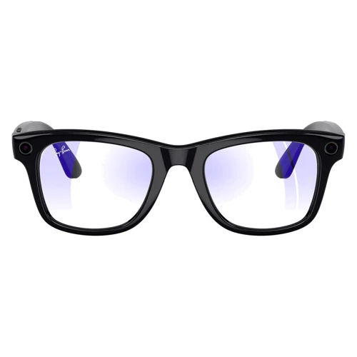 Смарт-очки Ray-Ban Meta Wayfarer Shiny Black Clear with Blue-Violet Light Filter size L (RW4008 601/SB 53-22)