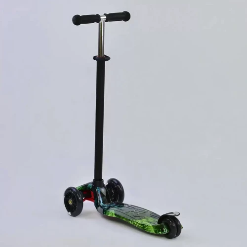 Самокат Best Scooter MAXI CH3 Чорно-зелений (А 25462 / 779-1317): Тип коліс литі