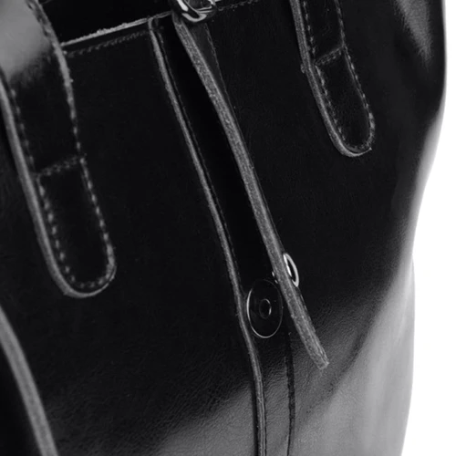 Женская сумка тоут Borsa Leather черная (10t8853-black): Тип Сумки