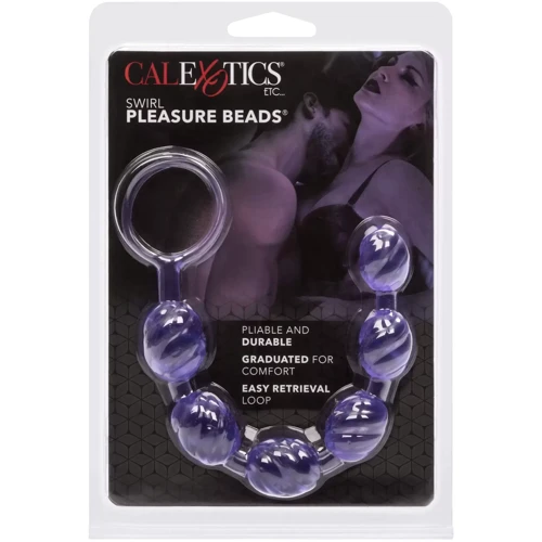 Анальные бусы California Exotic Novelties Swirl Pleasure Beads (фиолетовый)