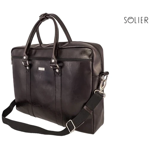 Сумка для ноутбука Solier 17" KILBRIDGE Leather Case Brown (SL03Brown) фото 5