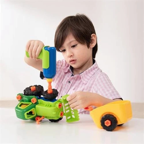 Конструктор Edu-Toys Трактор с инструментами (JS030) фото 4