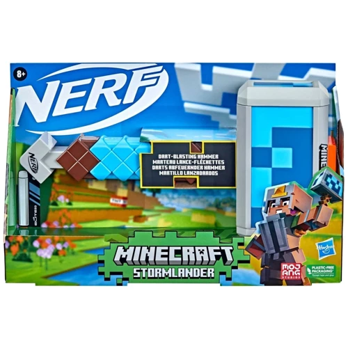 Бластер Hasbro Nerf Майнкрафт молот Штормландер (F4416): Рекомендований вік от 8 лет