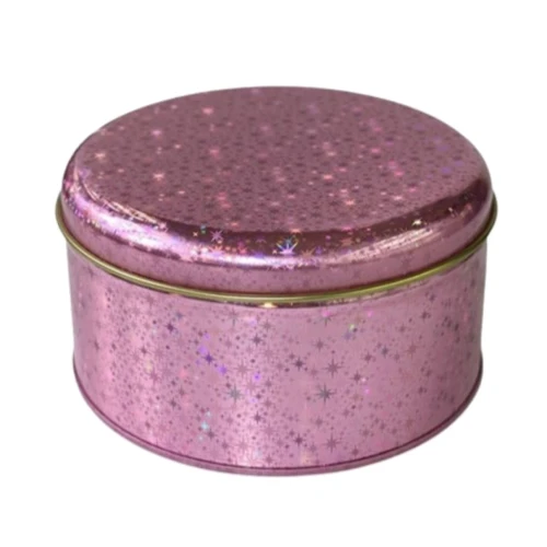 Банка для чая и кофе Olens Чеканка розовая 250 г 13.6х7.4 см (03548-2)