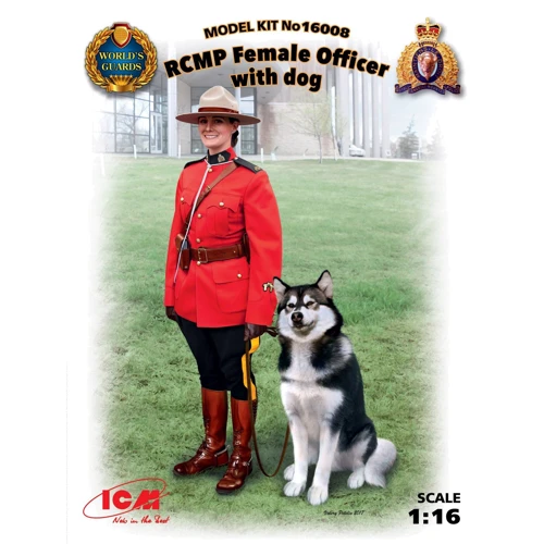 Офіцер Королівської Канадської Кінної Поліції з собакою RCMP Female Officer with dog (ICM16008)