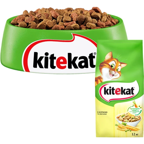 Сухий корм для котів Kitekat Курочка з овочами 12 кг (5900951013072): Тип Сухий корм