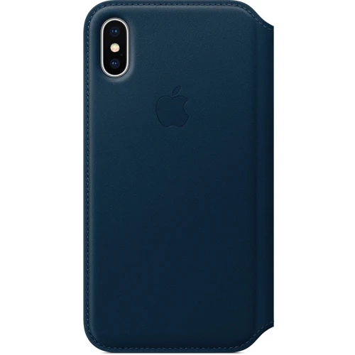 

Apple Leather Folio Case Cosmos Blue (MQRW2) for iPhone X