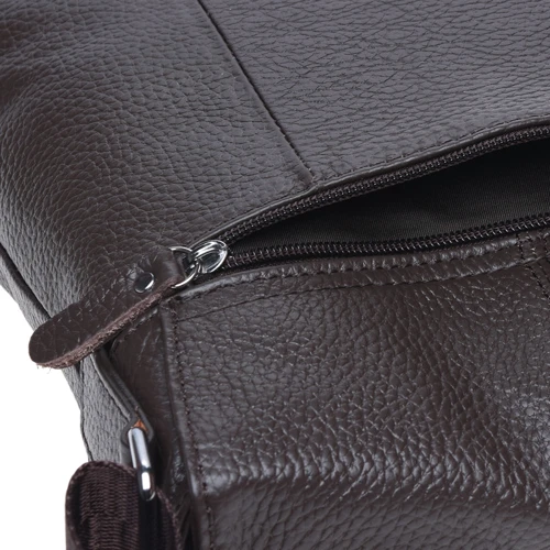 Мужская сумка планшет Borsa Leather коричневая (K15103-brown): Фактура Матовая, Зернистая