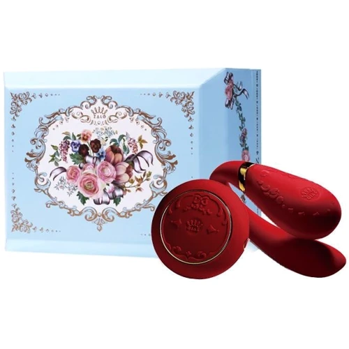Смартвибратор для пар Zalo - Fanfan set Bright Red, пульт ДУ