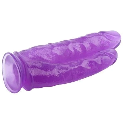 Двойной фаллоимитатор CHISA Hi-Rubber 9.4" Double Dildo Purple