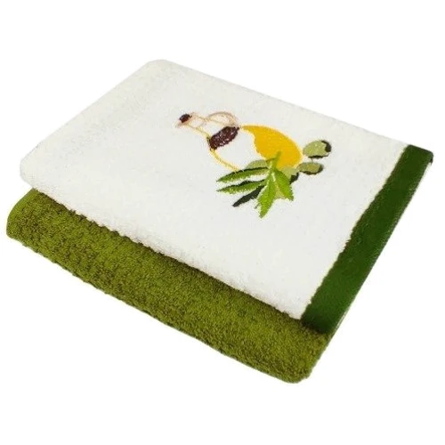 Рушник HomeBrand Оливка набір для кухні 2 шт 40x60 см (60088): Тип набор полотенец