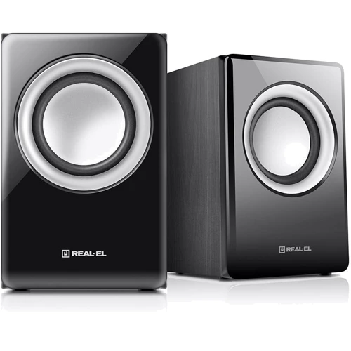 Акустическая система REAL-EL S-215 black: Материал корпуса МДФ
