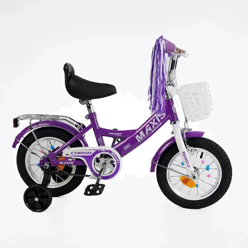 Детский велосипед 12" Corso Maxis фиолетовый (CL-12170): Тип 2х колесный велосипед