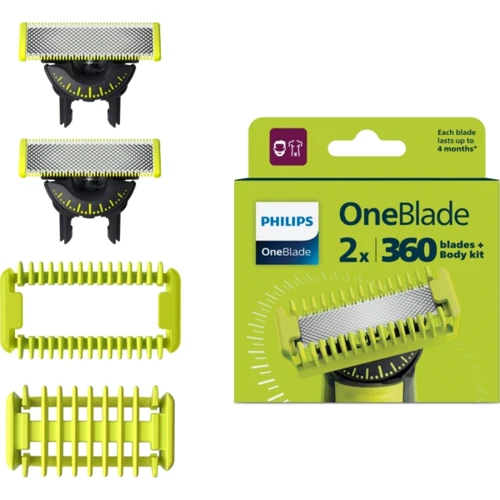 Сменные лезвия Philips OneBlade 360 ​​QP624/50 с насадками для тела 2 шт.