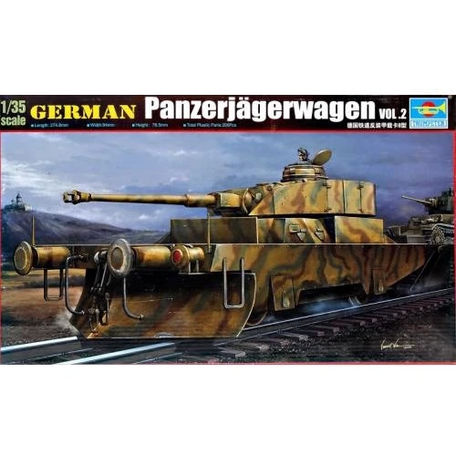 Німецька TRUMPETER залізнична бронеплатформа 1:35 TR00369