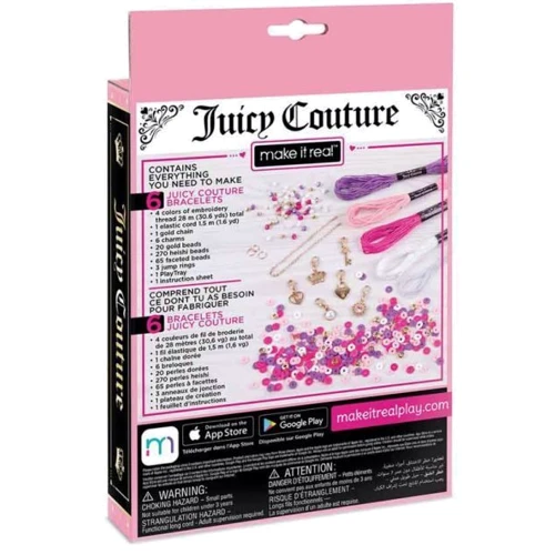 Мінінабір для створення шарм-браслетів Make it Real Juicy Couture Гламурні браслети (MR4438)