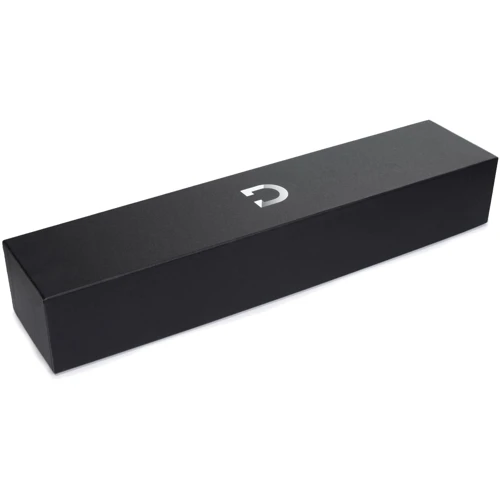 Премиальный вибромассажер DOXY Die Cast матово-черный, с покрытием из 24-каратного золота