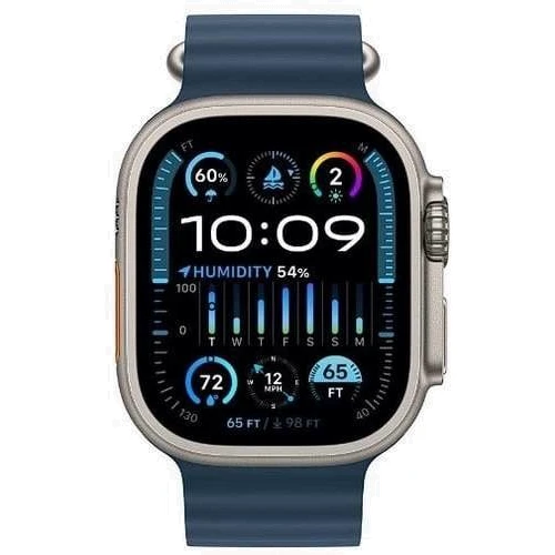 Apple Watch Ultra 2 GPS + Cellular 49mm Titanium Case with Blue Ocean Band (MREG3)  фото 8