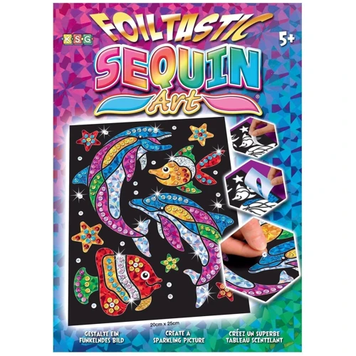 

Набор для творчества Sequin Art Foiltastic Dolphins