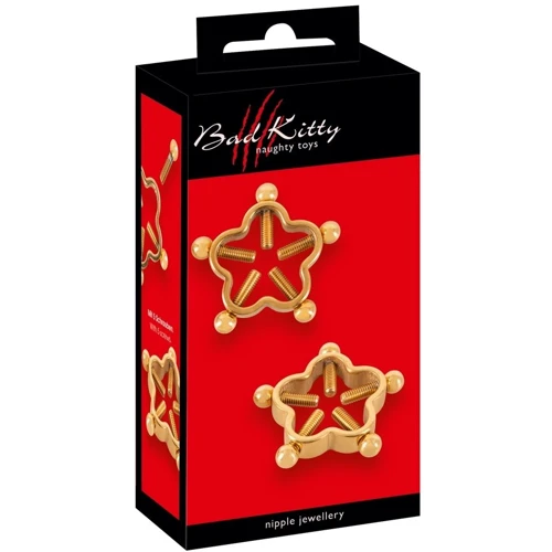 Зажимы для сосков Orion Bad Kitty Nipple Jewellery Gold