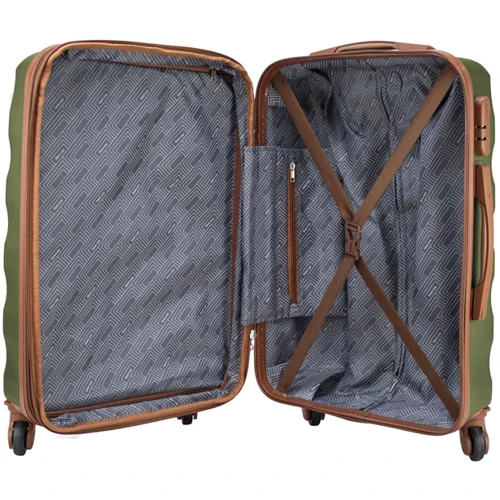 Чемодан Semi Line 24" (M) Green (T5710-2): Тип ручки Телескопическая ручка, Короткая ручка