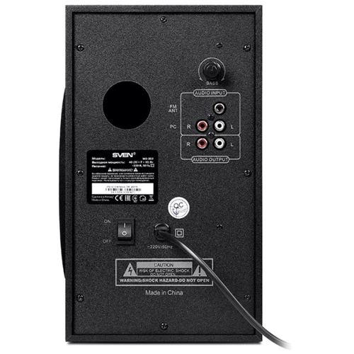 Акустична система SVEN MS-302 Black: Формат акустики 2.1